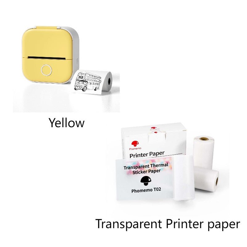 Mini Thermal Label Printer - Portable, Bluetooth, Home & Student Use - silverfoxgoods